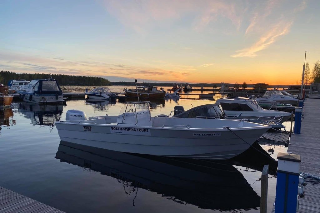 heittokalastusta Saimaalla